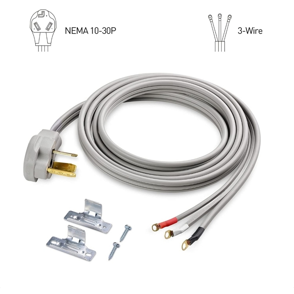 3 Prong, 30 amp, 6 foot Dryer Cord by Cable Matters - Appliance Cord